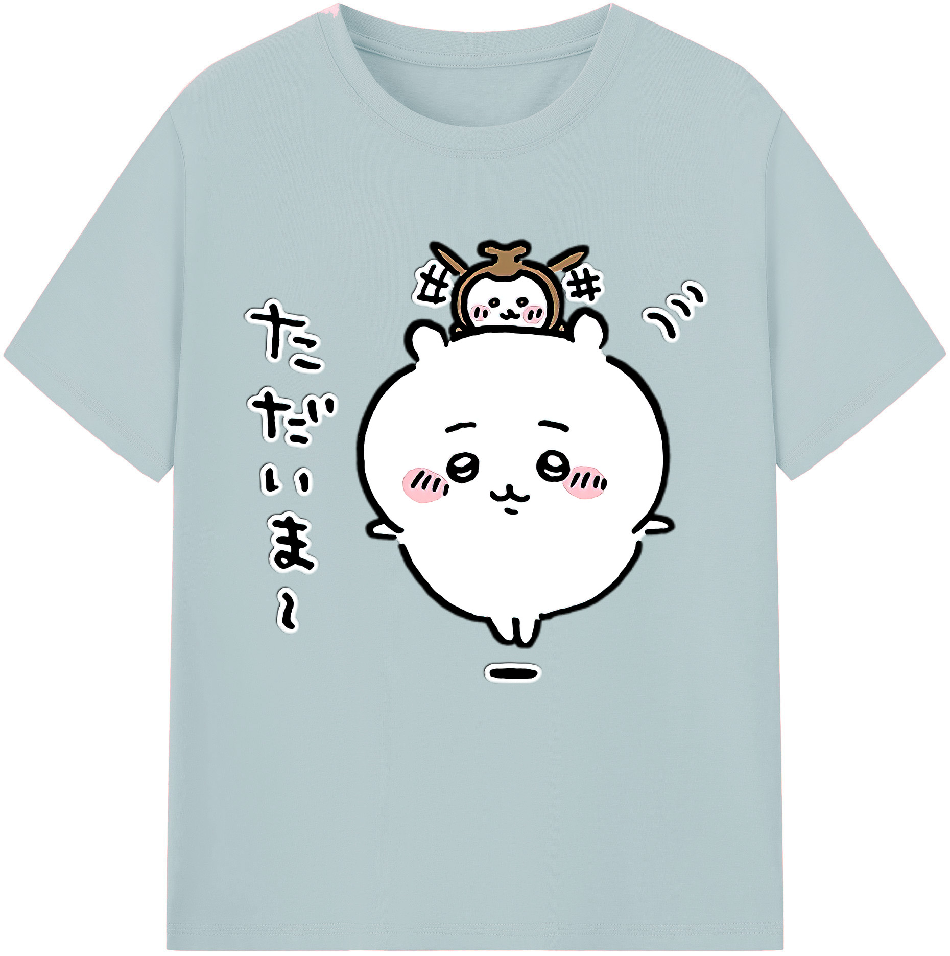 （画像用） ちいかわ ちいかわ Chii-kawa chiikawa 綿100％半袖Tシャツ（フロントプリント）